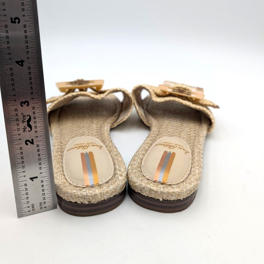 Sam Edelman Bambi Slip-On Slide Sandals Open Toe Women's Linen US6M EU36 - Picture 4 of 14